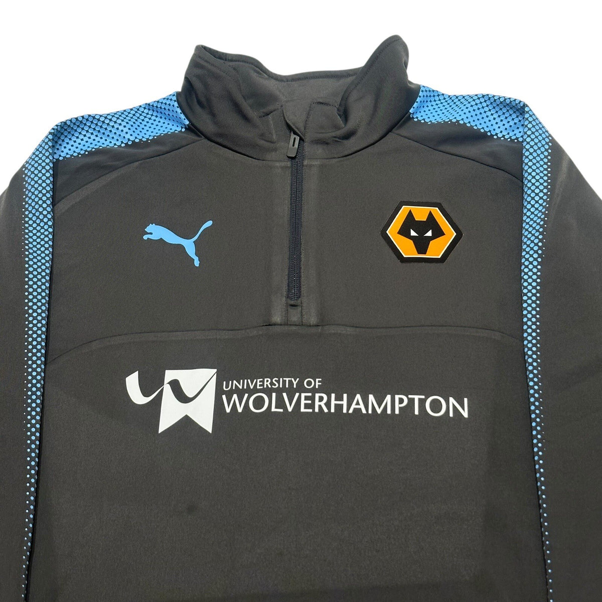 WOLVERHAMPTON 2015/2016 FOOTBALL 1/4 ZIP TRAINING TOP PUMA L