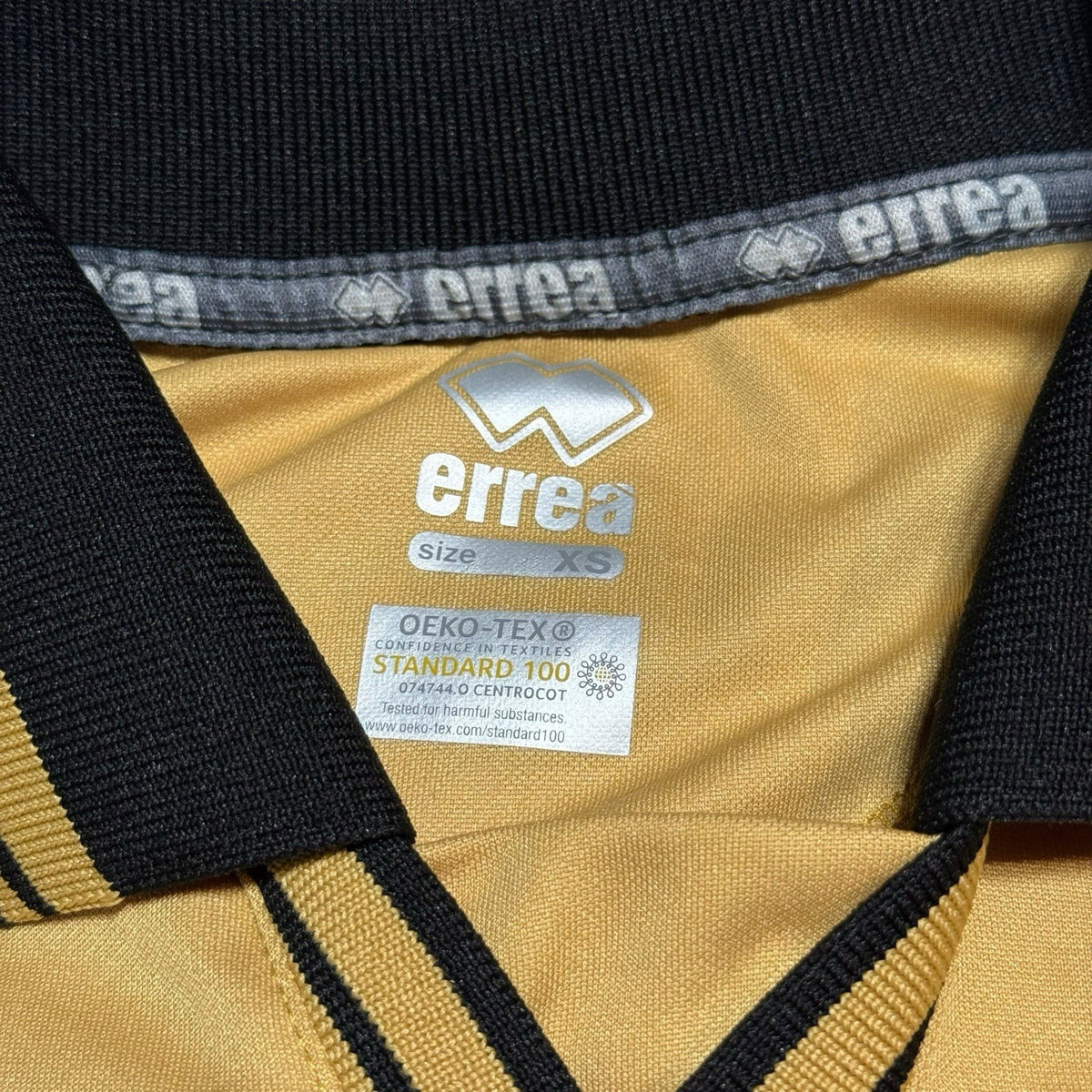 Port Vale Football Shirt Errea Football Shirt XS Men's Gold Yellow 2022