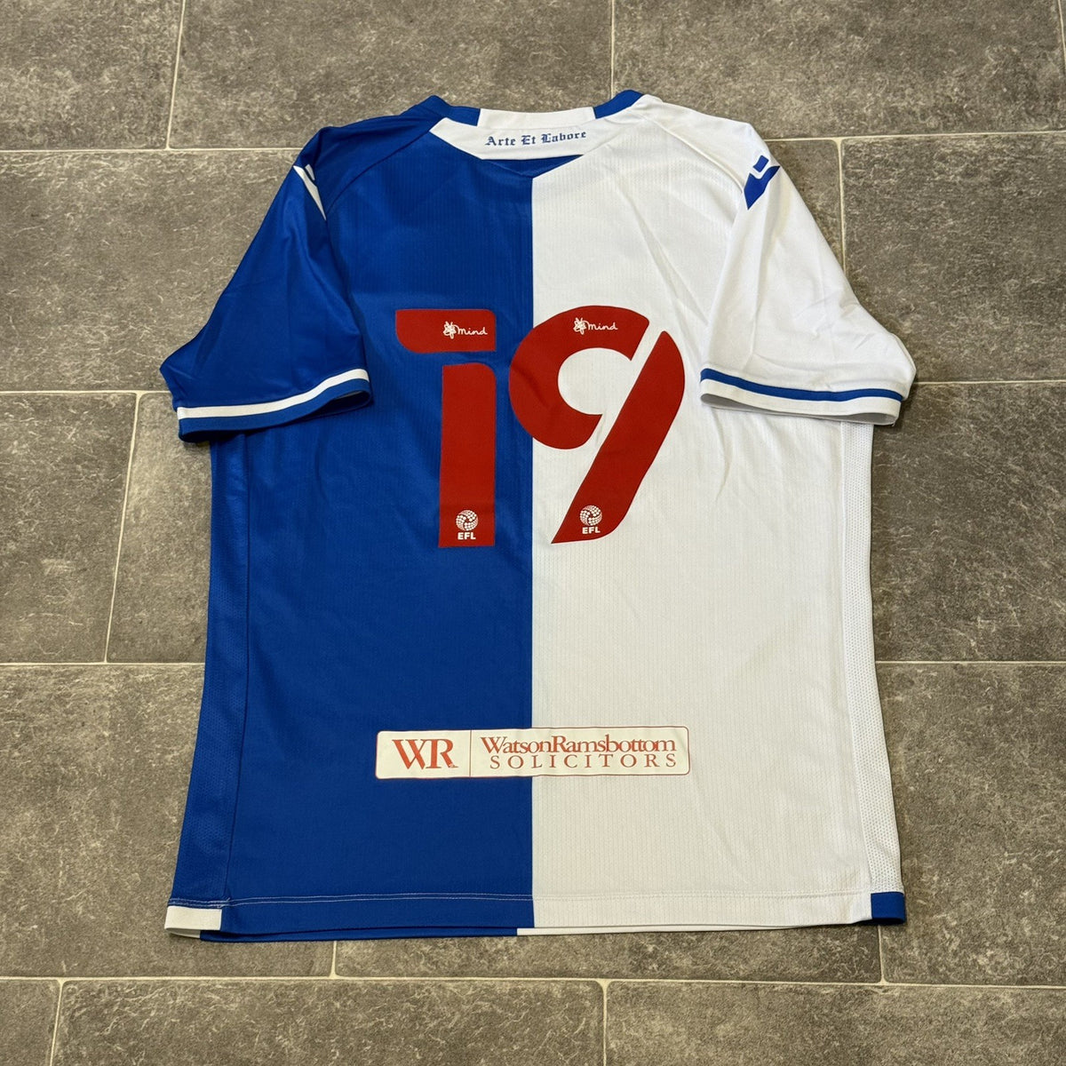 Blackburn Rovers Home Football Shirt Size XL #19 Macron 2021-2022