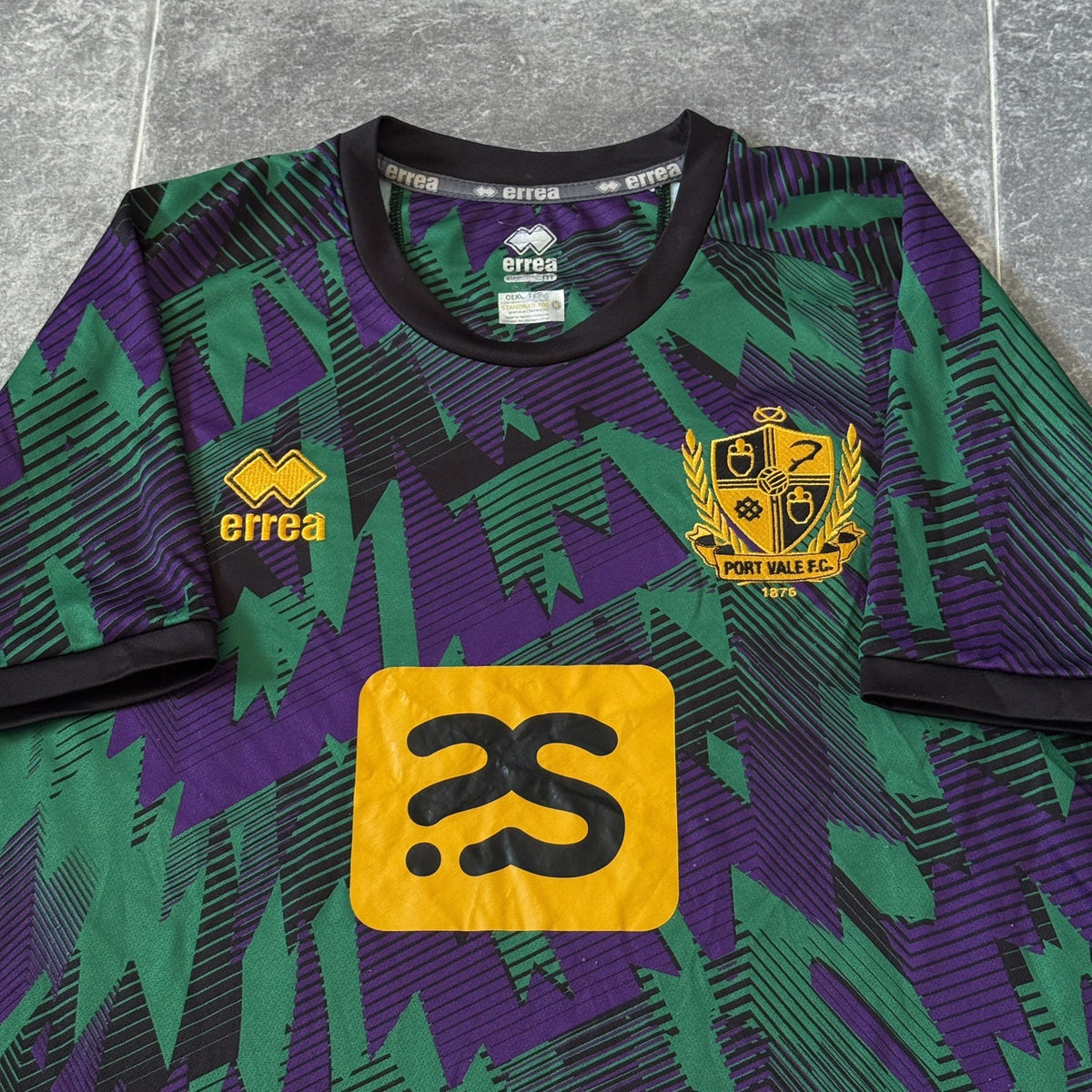Port Vale Football Shirt Errea Medium Adult Goalkeeper Valiants Jersey 2022 2023