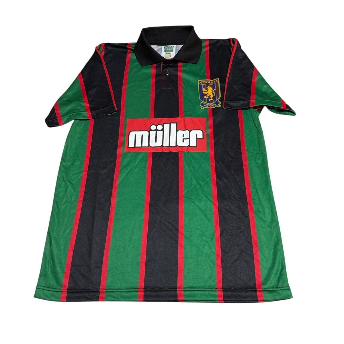 RETRO SCORE DRAW ASTON VILLA FC 1993-1995 MENS AWAY FOOTBALL SHIRT RARE SIZE M