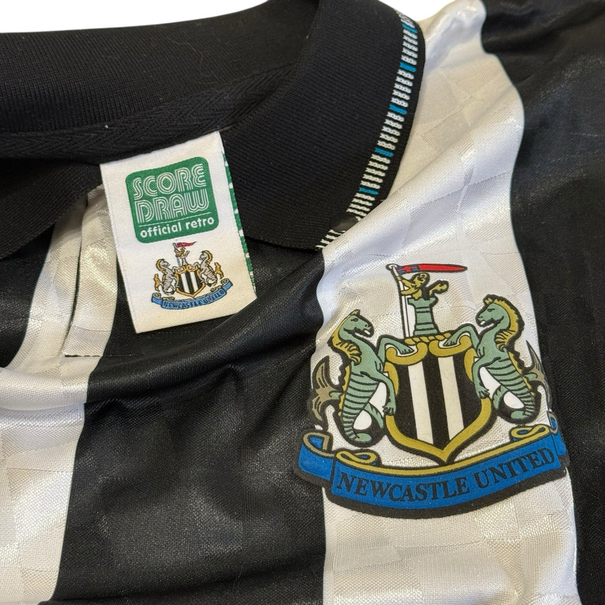 Newcastle United 1990 Score Draw Home Football Shirt Men's XL Extra Large