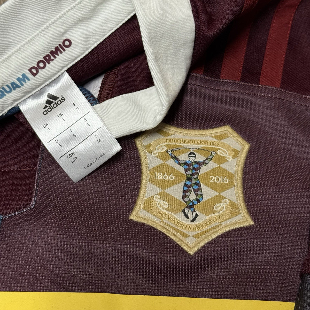 Harlequins Rugby 150th Anniversary Home Shirt 2016/2017 Adidas Small Jersey Top