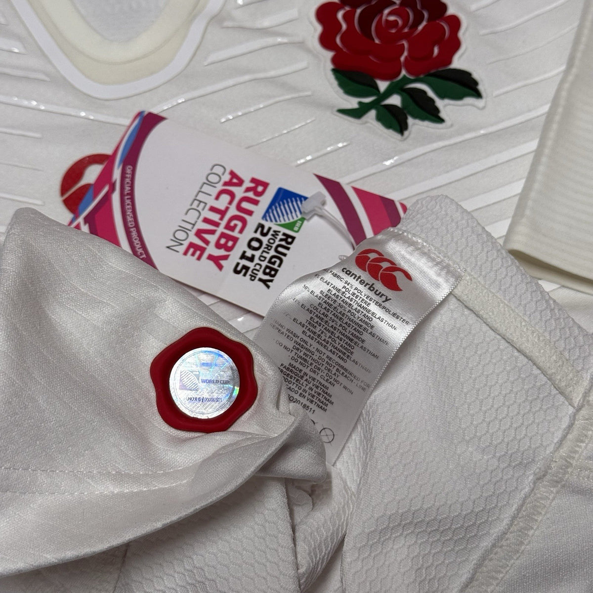 Canterbury England rugby jersey RWC 2015 player issue test LIMITED EDITION Large