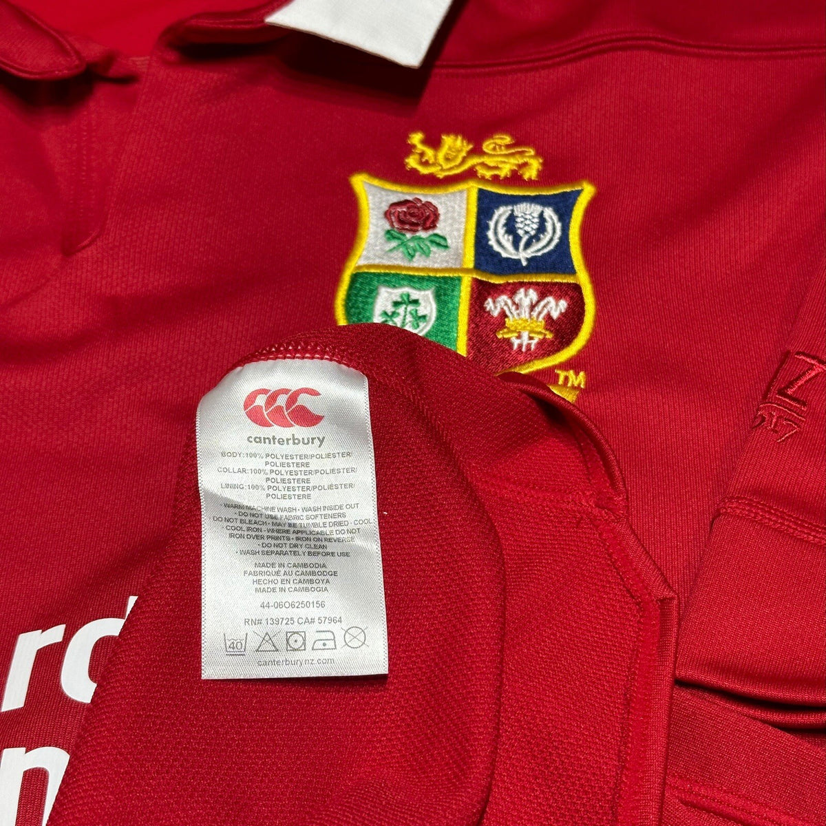 British & Irish Lions 2017 Rugby Union Shirt. Mens Size XXL.