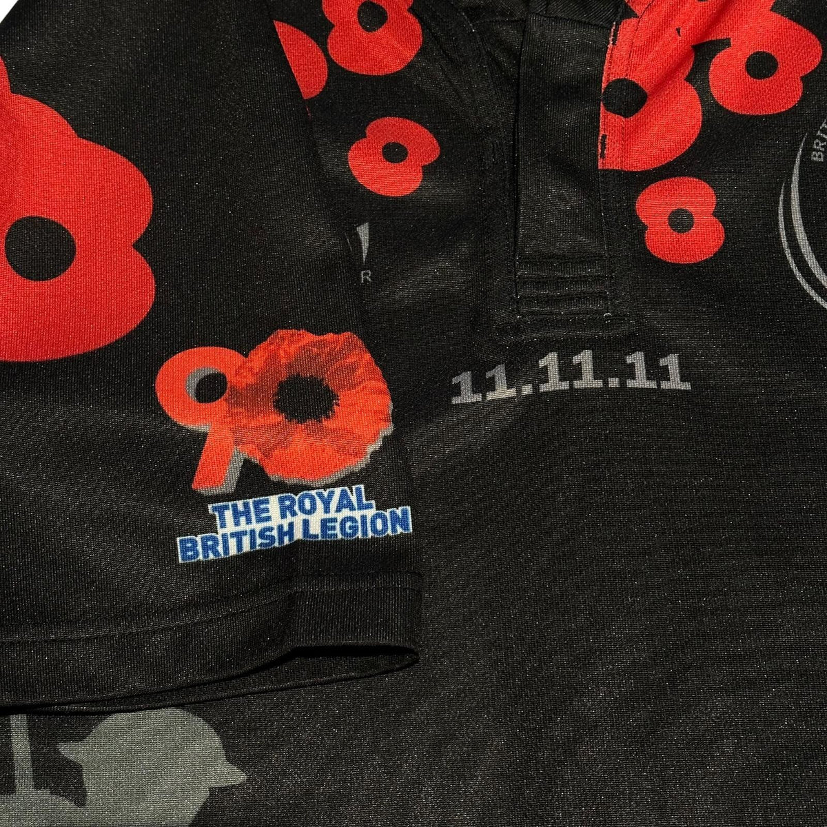 British Army Rugby Poppy Shirt 2011 Samurai Small Limited Edition Jersey Top