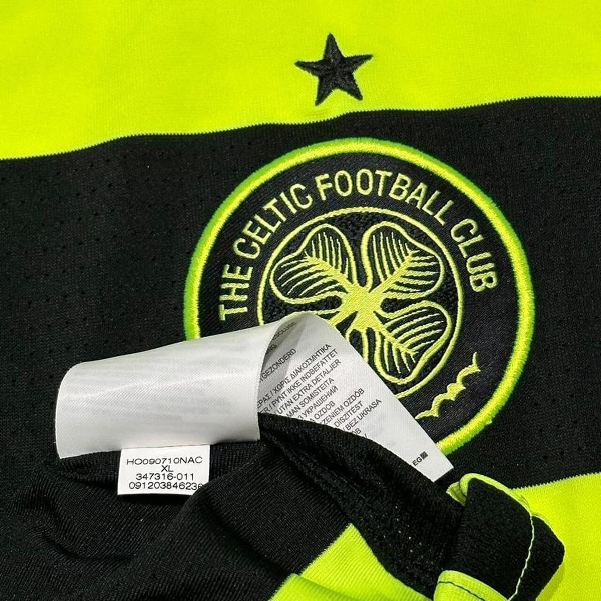 CELTIC PLAYER ISSUE AWAY FOOTBALL LONG SLEEVE NIKE SHIRT JERSEY SZ XL