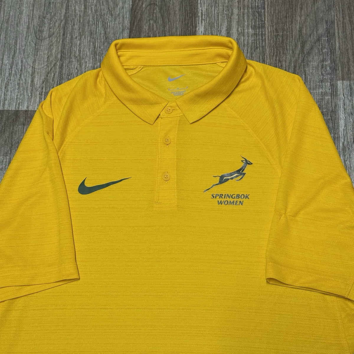 SOUTH AFRICA RUGBY SHIRT JERSEY SPRINGBOKS WOMANS MEDIUM ADULTS NIKE ORIGINAL