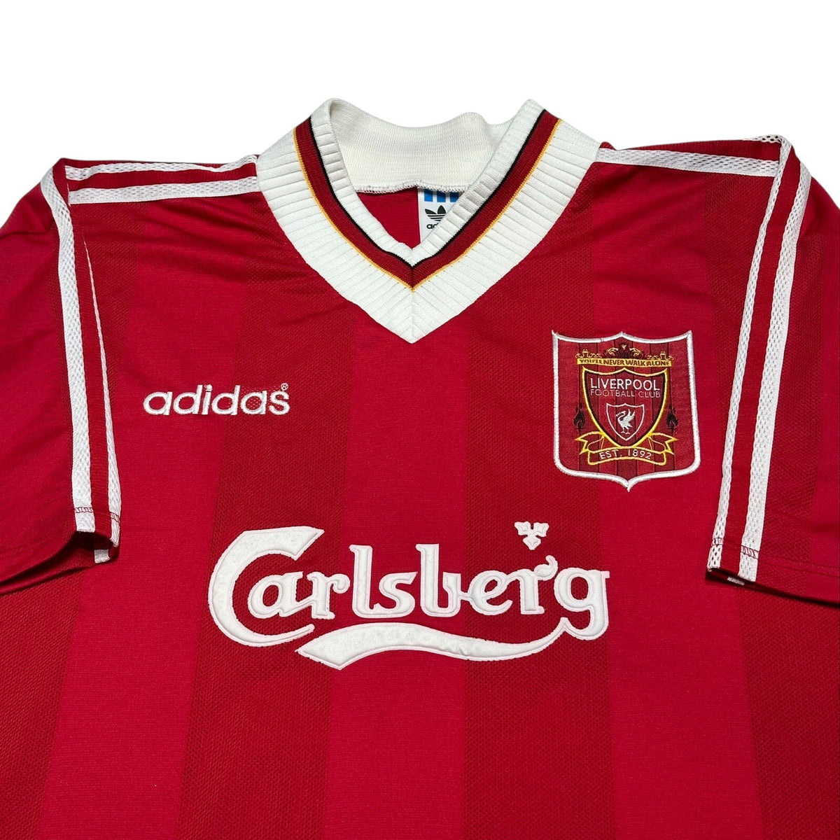 LIVERPOOL 1995/1996 HOME FOOTBALL SHIRT ADIDAS VINTAGE JERSEY SIZE XXL MENS