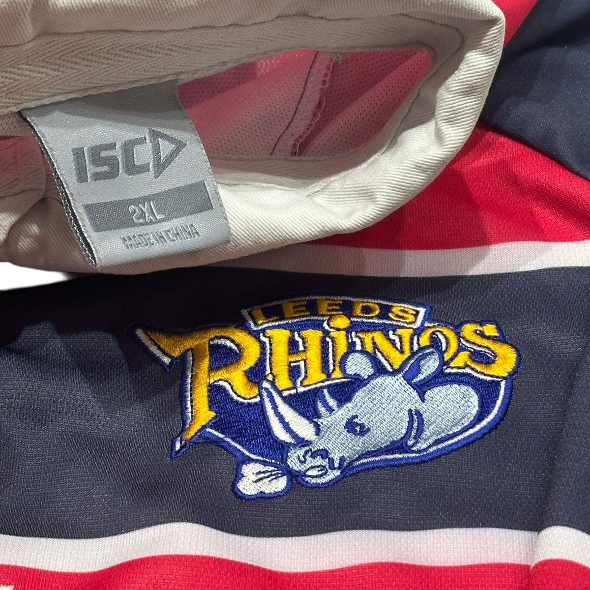 LEEDS RHINOS 2012/2013 SHIRT ISC RUGBY LEAGUE JERSEY MENS SIZE XXL