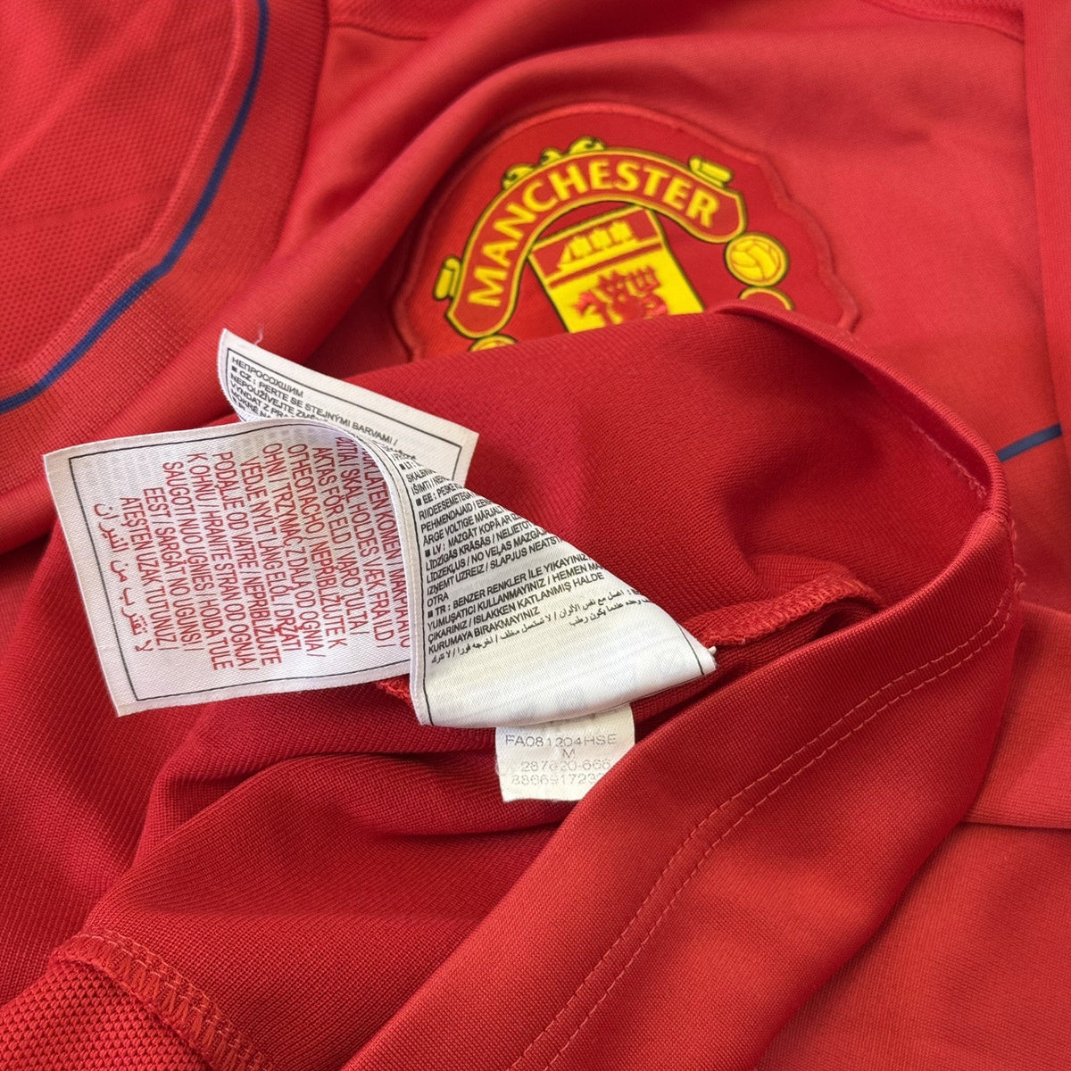 Manchester United Football Shirt Medium Adults Nike 2007/2008 Training Jersey