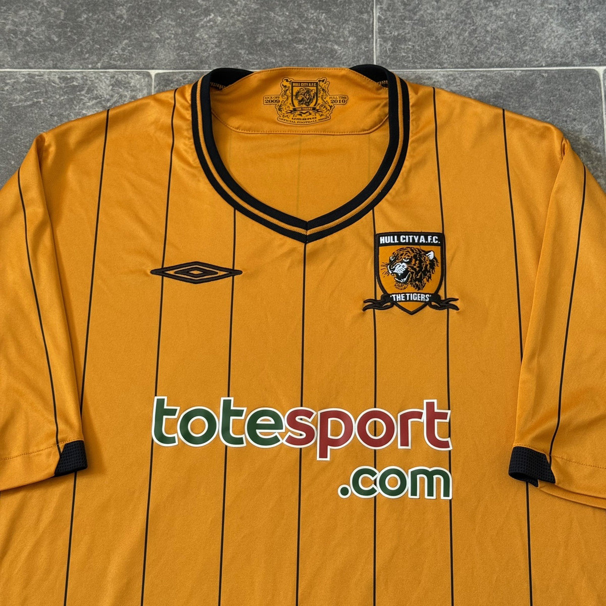 Hull City 2009/10 Home Football Shirt Umbro Soccer Jersey Size XXL