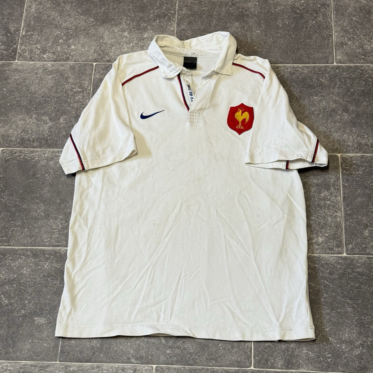 FRANCE NATIONAL RUGBY UNION SHIRT 2003 AWAY SHIRT NIKE MEDIUM