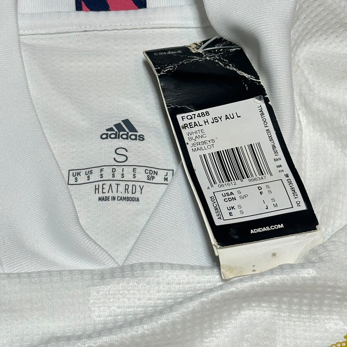 Real Madrid 2020-2021 Home Football Shirt Adidas Small Longsleeve NEW