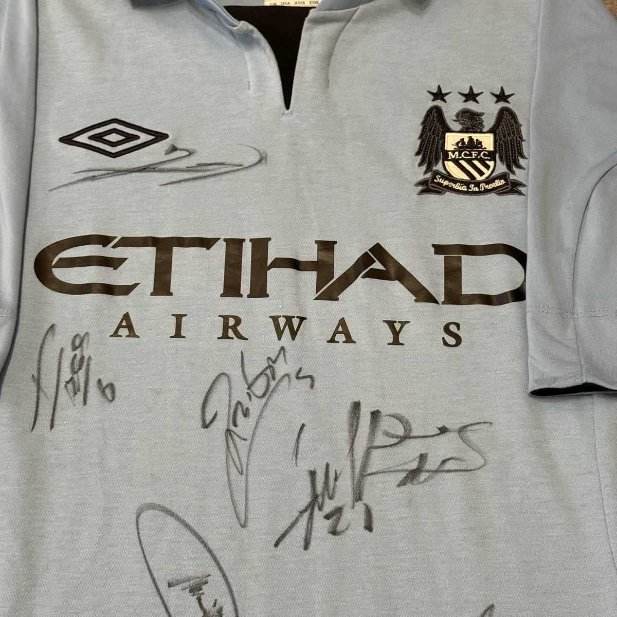 Signed Manchester City Football Shirt Home 2012/13 Men’s Medium 38”