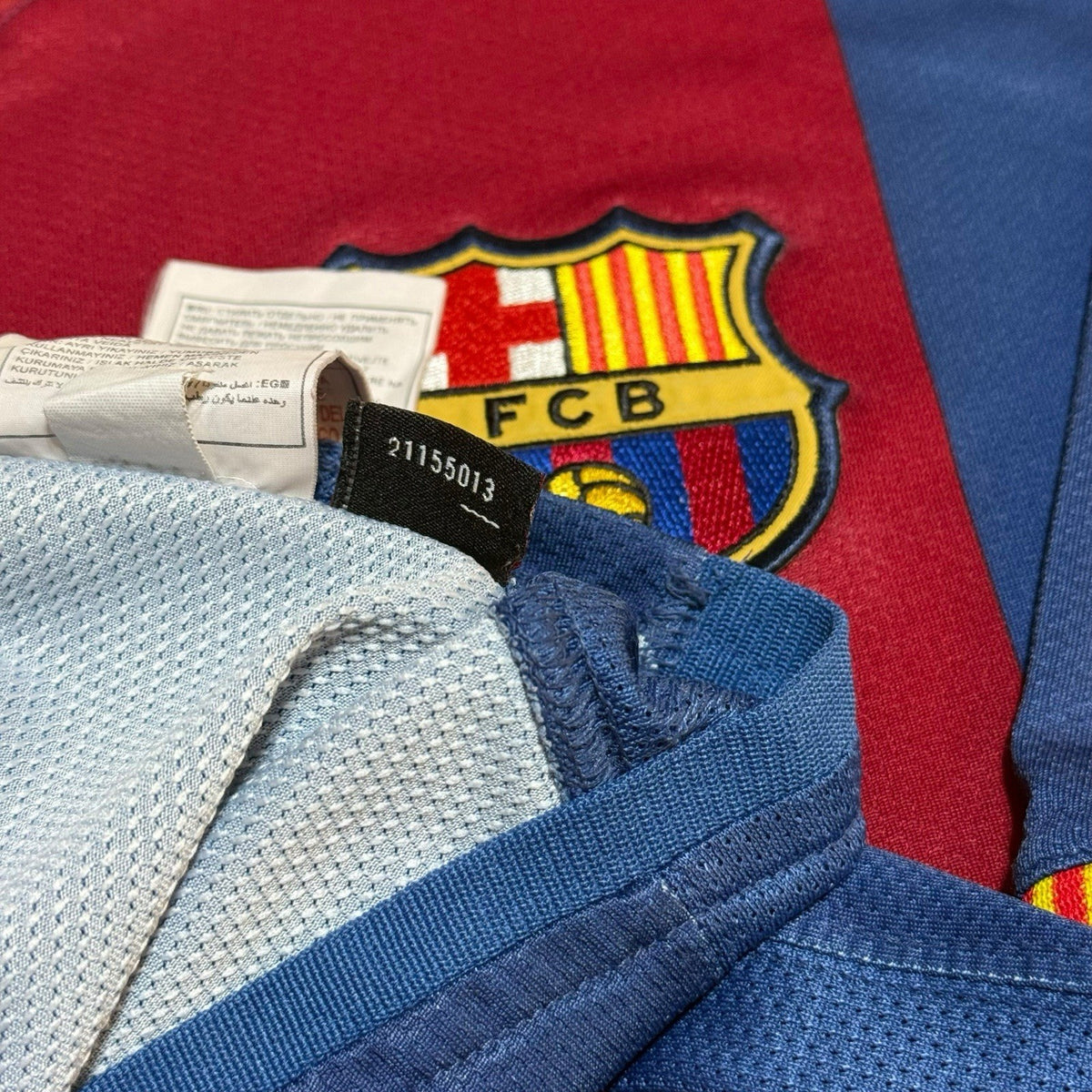 FC Barcelona Football Shirt Messi #19 HOME 2006/2007 UCL Soccer Jersey Large