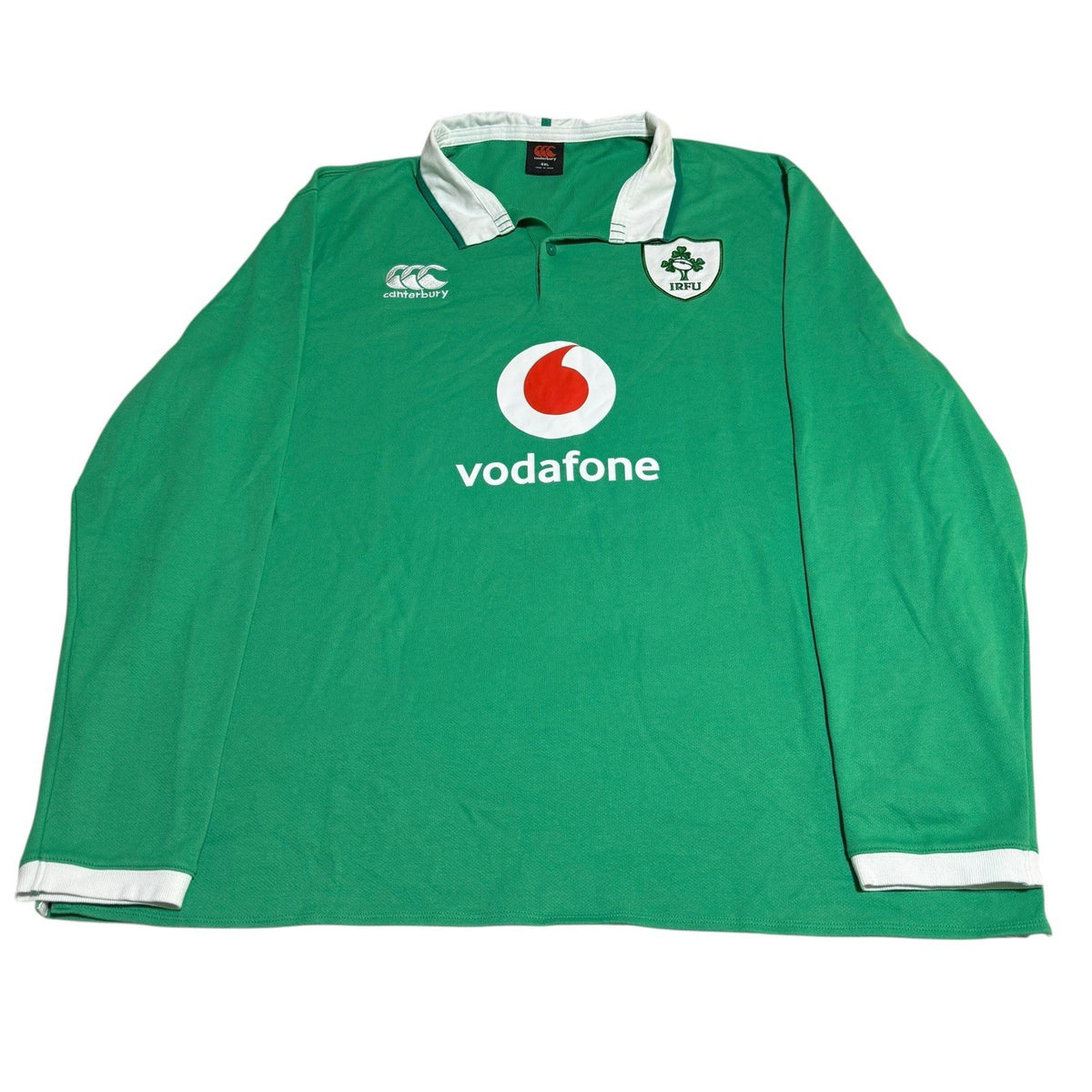 Ireland Canterbury Rugby Shirt Mens 4XL Green Jersey Top Longsleeve Union IRFU