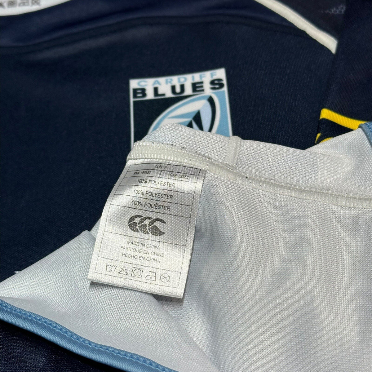 Cardiff Blues Rugby Home Shirt 2010/2011 Canterbury Large L Jersey Top