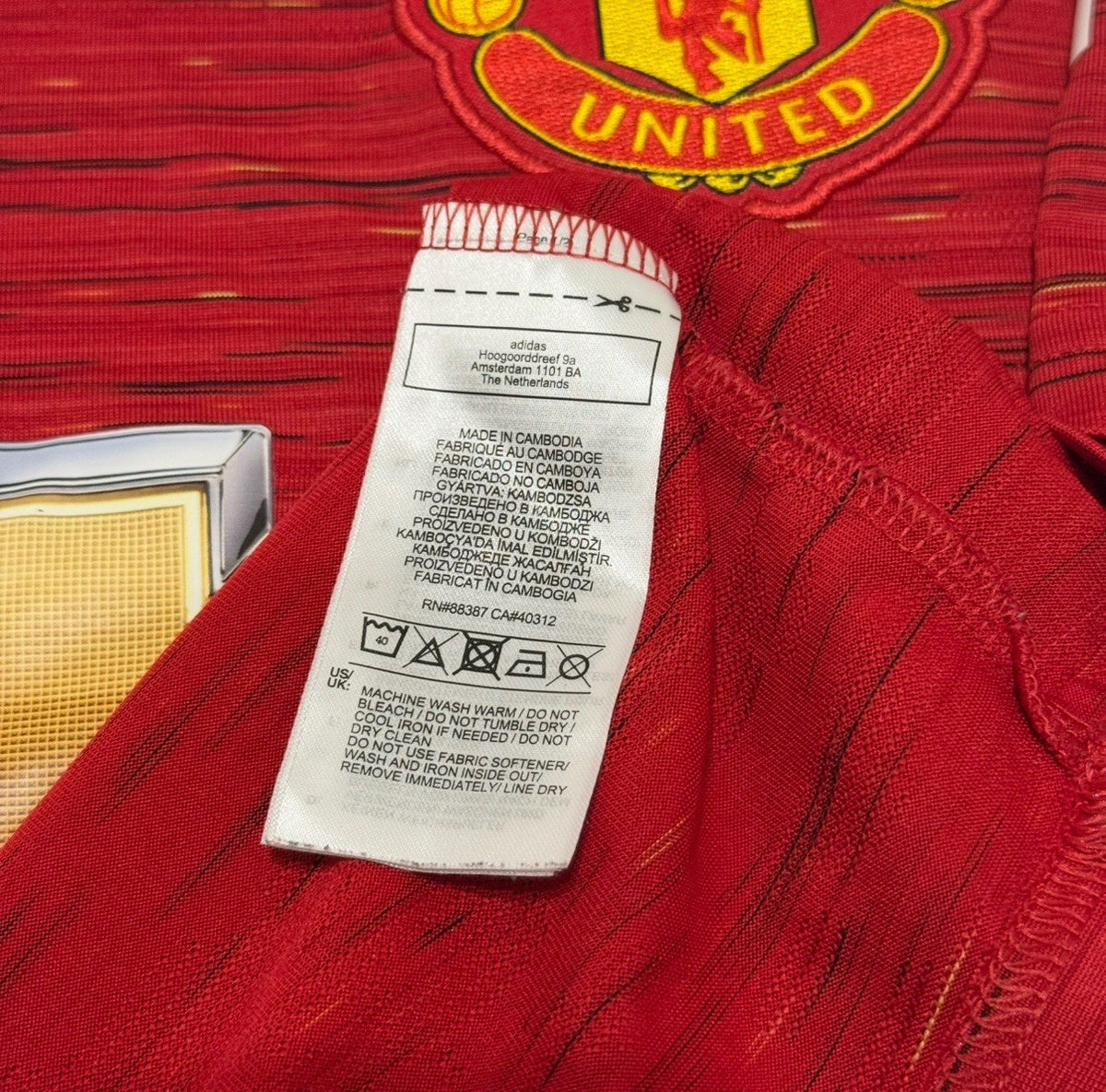 Manchester United Football Shirt Jersey 2020/21 Home Medium Men’s
