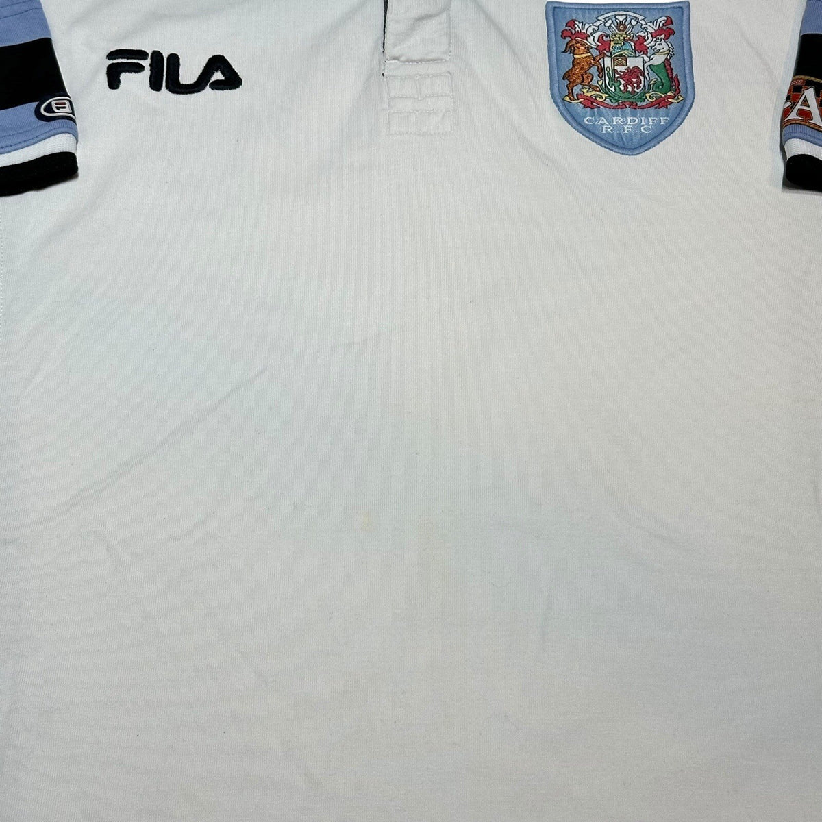 CARDIFF 1999/2000 RUGBY UNION JERSEY FILA VINTAGE SHIRT SIZE M ADULT