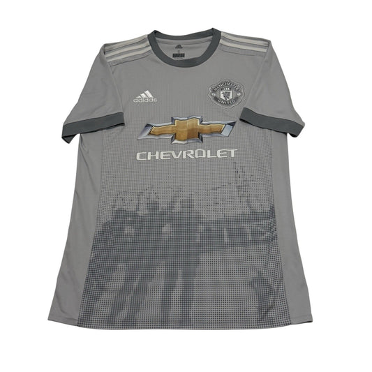 Adidas Manchester United 2017/18 Third Shirt Small Adult GreyClimacool Chevrolet