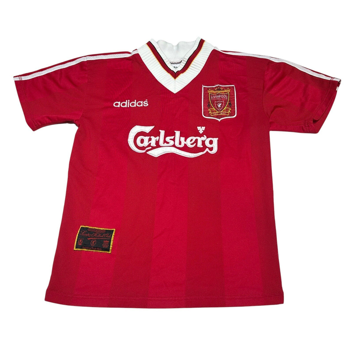 LIVERPOOL 1995/1996 HOME FOOTBALL SHIRT ADIDAS VINTAGE JERSEY SIZE SMALL MENS