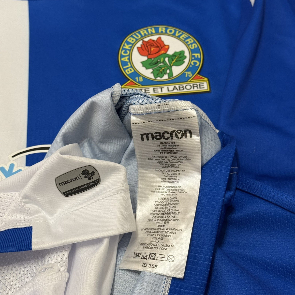 Blackburn Rovers Home Football Shirt Size XL Macron 2021-2022