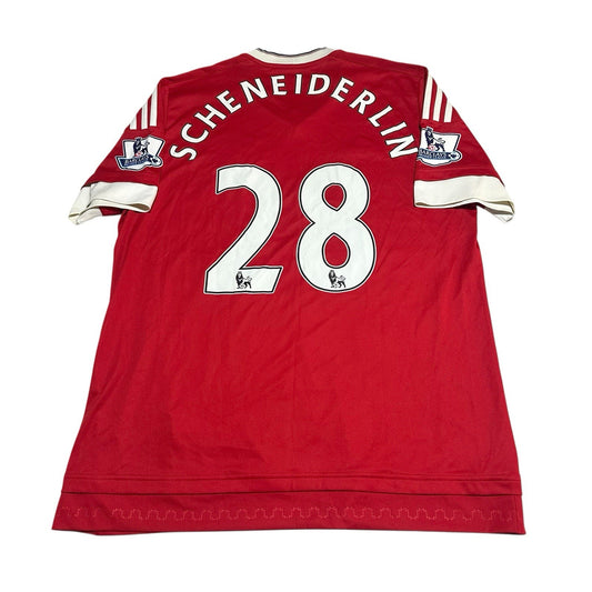 Manchester United Man Utd Home Football Shirt 2015/16 Adidas L Schneiderlin 28