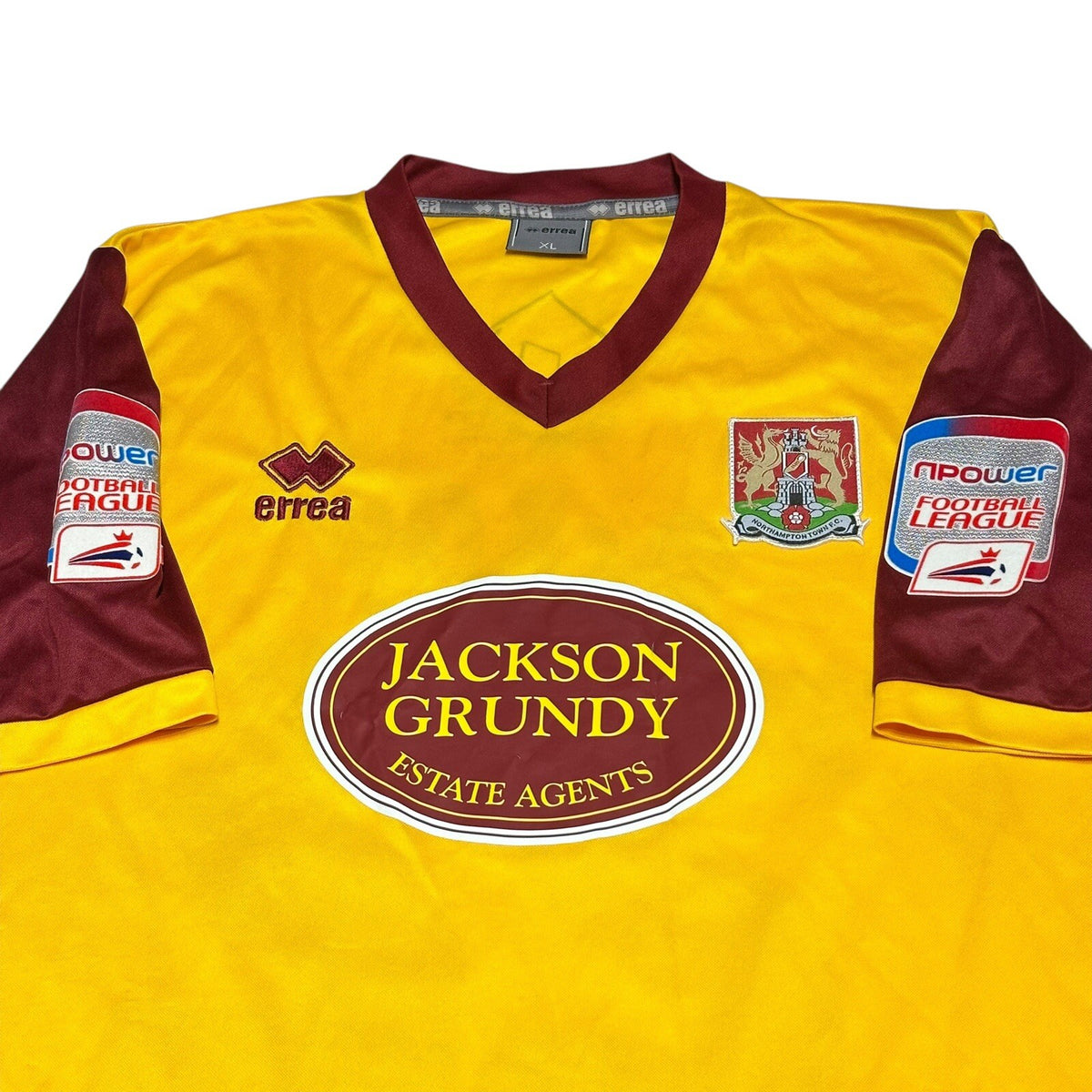 NORTHAMPTON TOWN Football Shirt Player Issue #22 McKoy Size XL ERREA