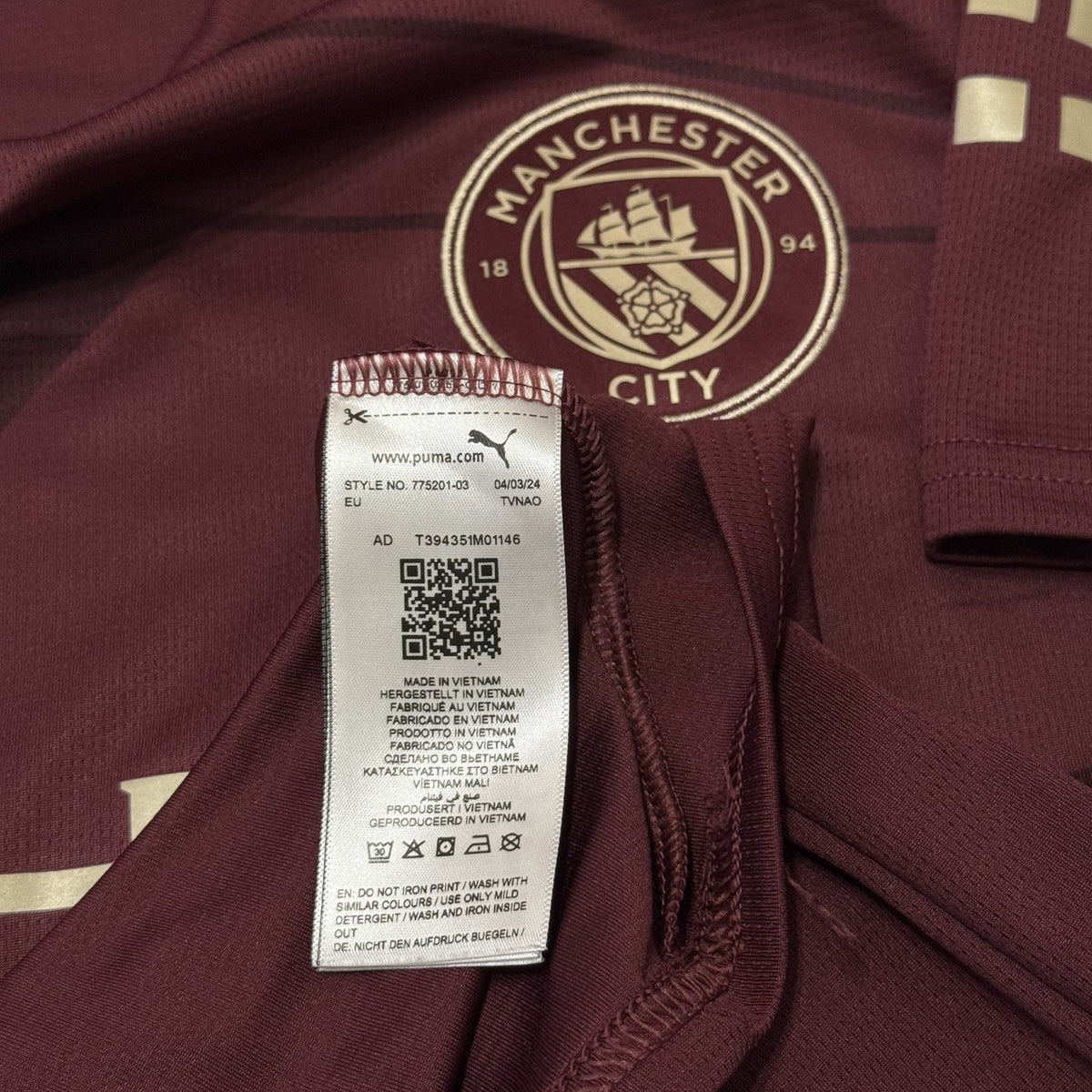 Manchester City 2024/25 Third Shirt XS Adults