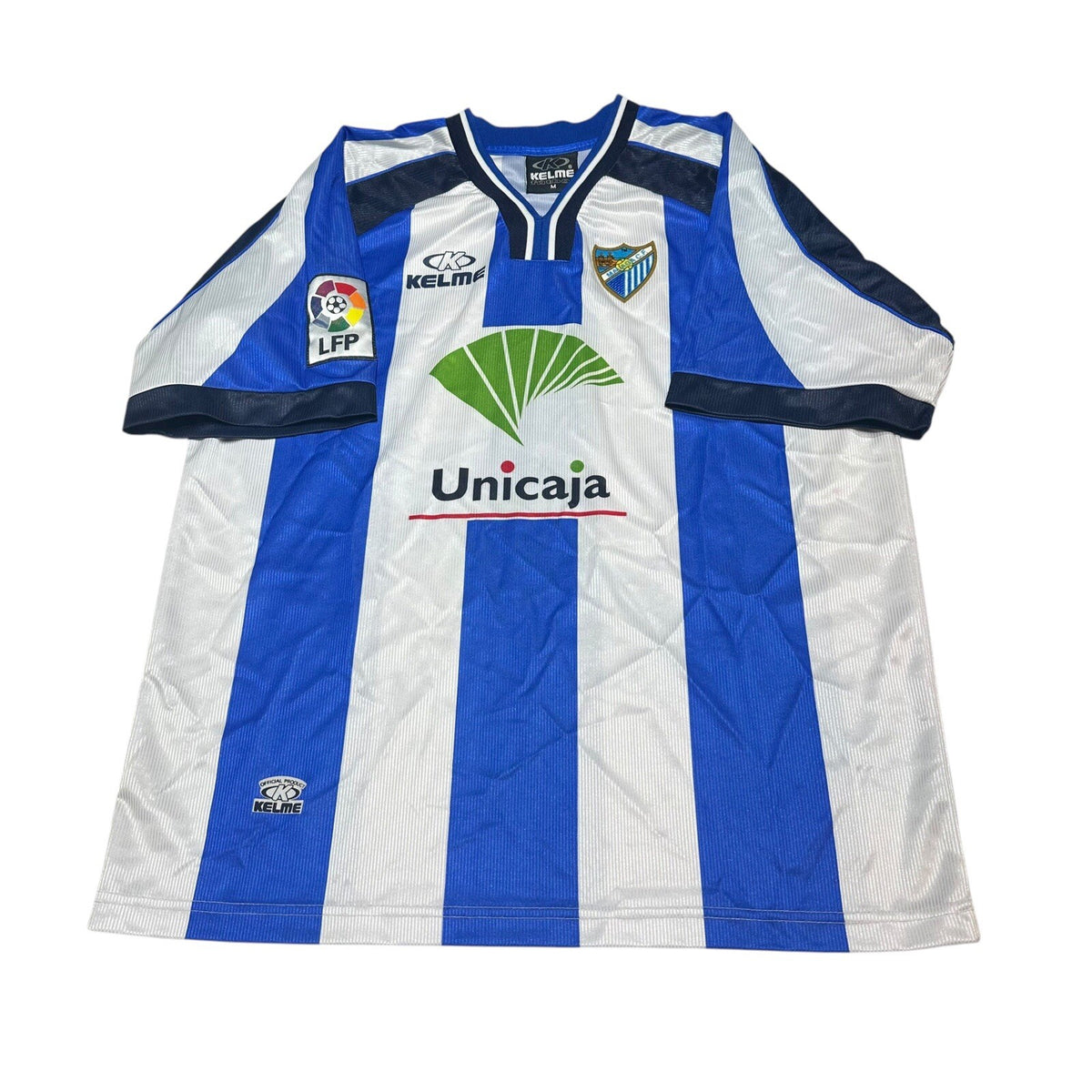 MALAGA 1999/2001 HOME FOOTBALL SHIRT KELME VINTAGE JERSEY SIZE M
