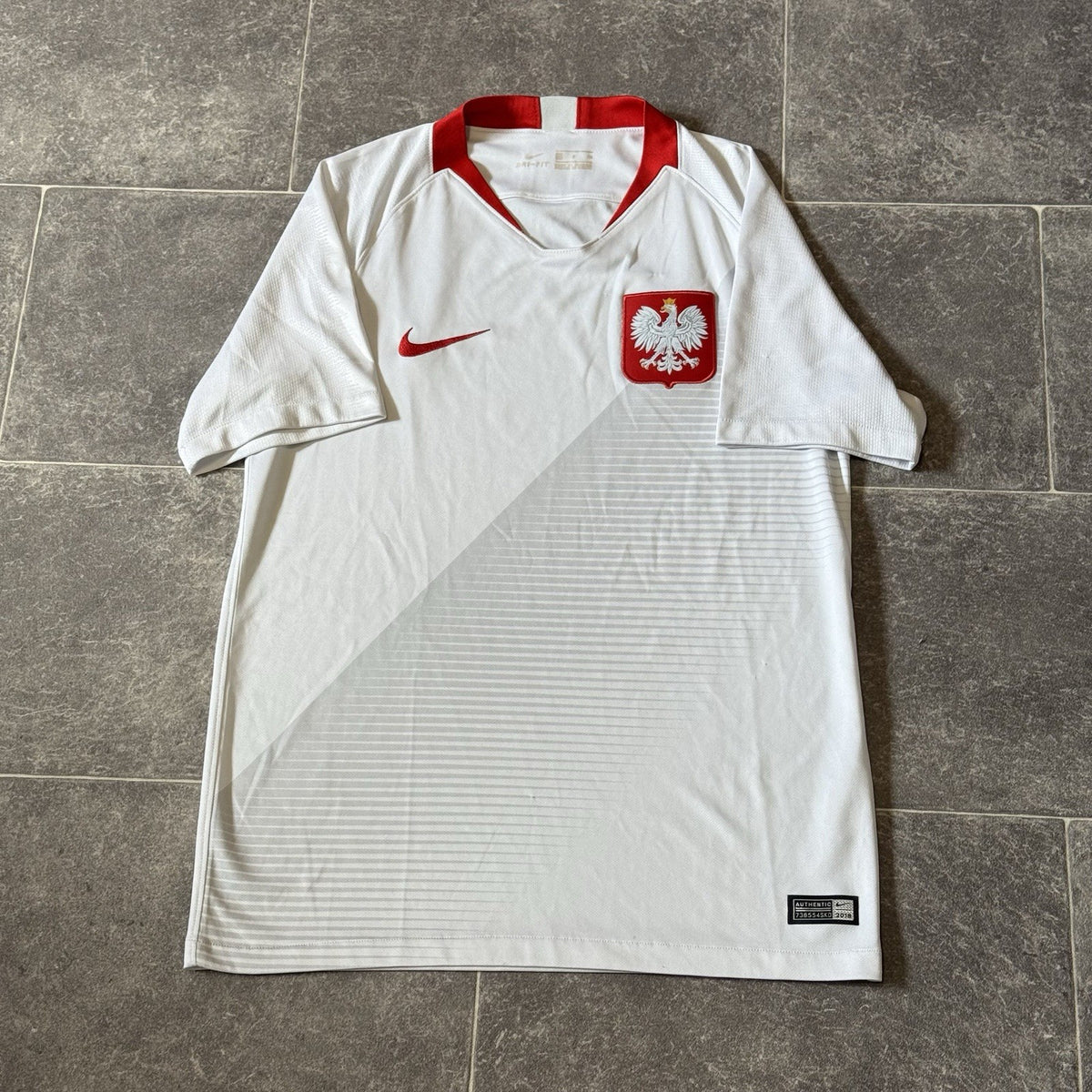 POLAND 2018 2019 HOME FOOTBALL SHIRT NIKE NATIONAL TEAM JERSEY SIZE SMALL