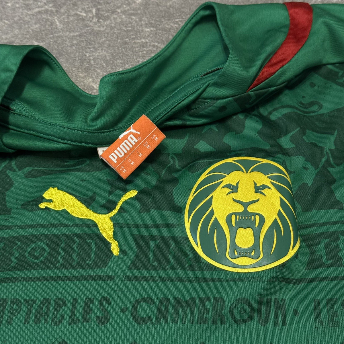 CAMEROON 2014 2015 HOME FOOTBALL SHIRT PUMA NATIONAL TEAM JERSEY SIZE MEDIUM