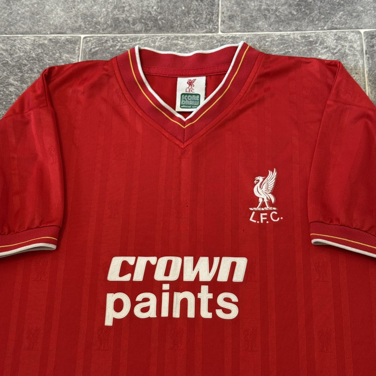 Liverpool FC Retro 1986 Home Football Shirt Large Adults