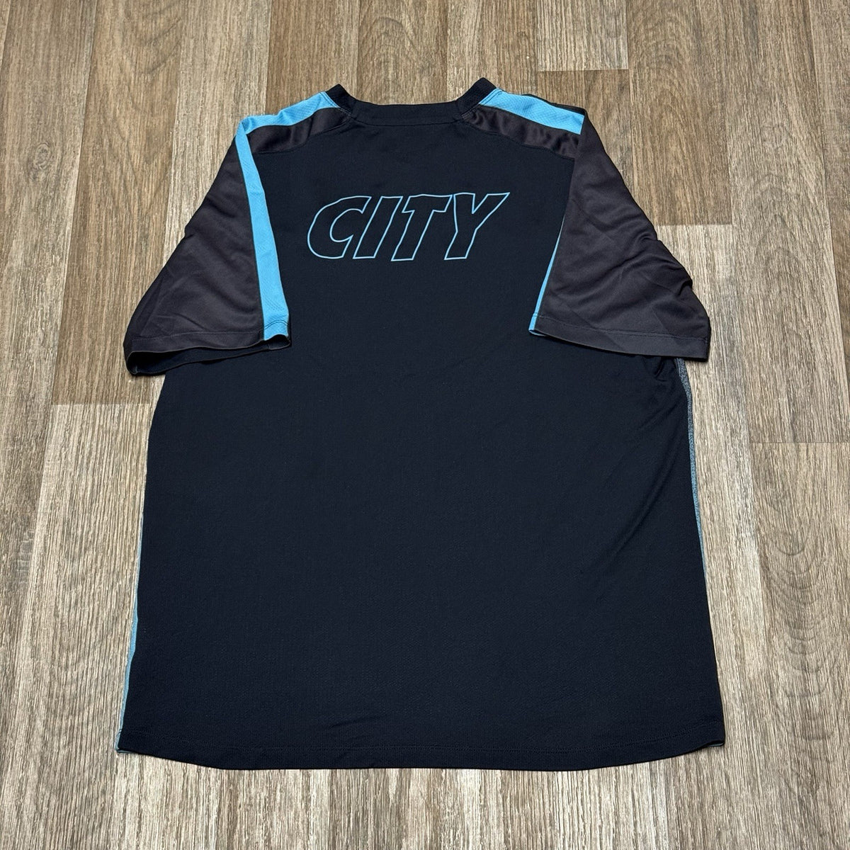 Manchester City Shirt Extra Large Blue Training Kit 2015 2016 Nike Soccer Jersey