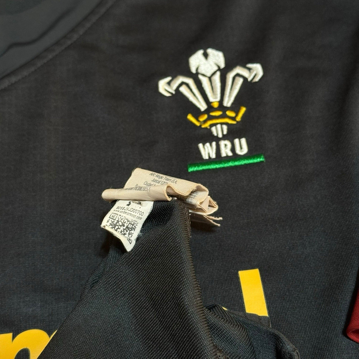 Wales WRU Under Armour Away Rugby Shirt 2015-2016 Jersey Men's 3XL XXXL Loose