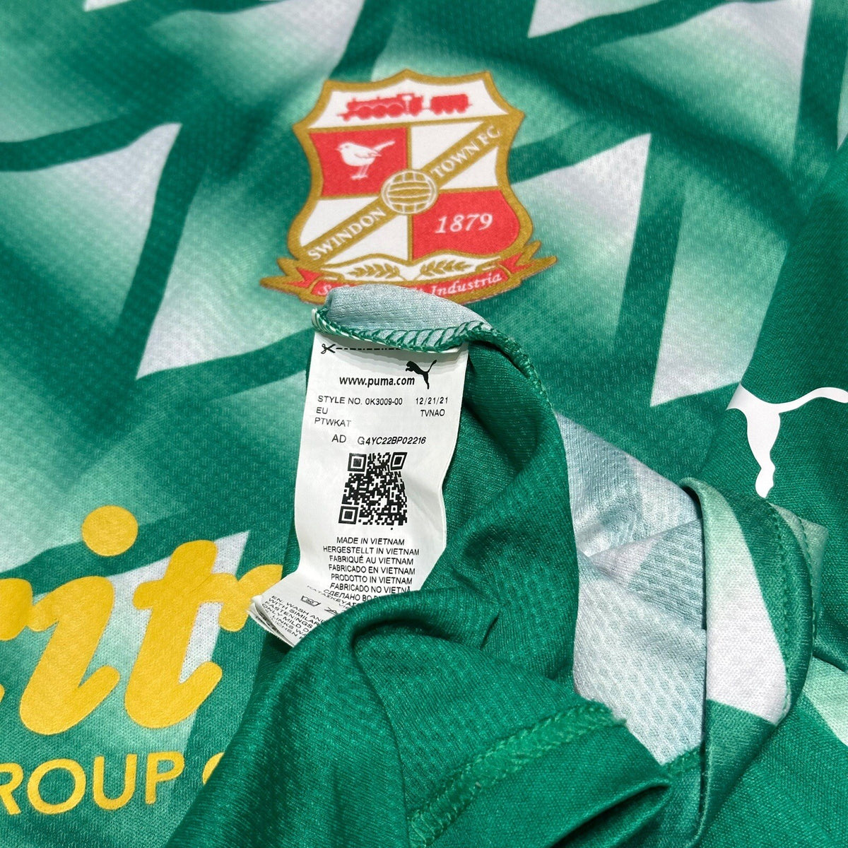 Swindon Town Third Shirt 2022-23 5XL Mens PUMA Jersey 3rd Kit 22/23