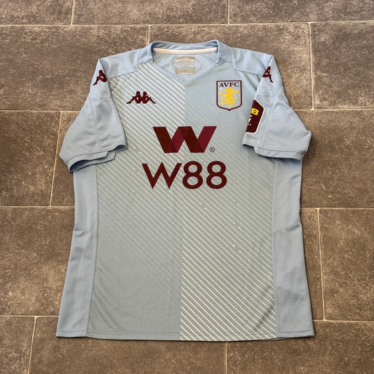 ASTON VILLA FC 2019-2020 MENS LARGE AWAY FOOTBALL SHIRT KAPPA