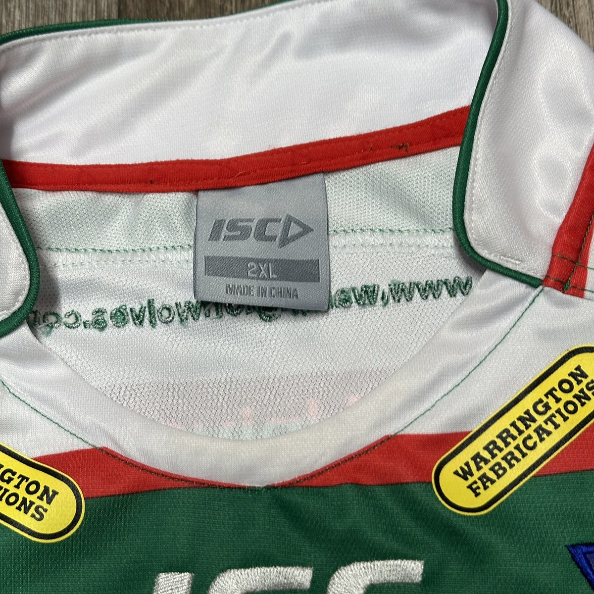 WARRINGTON WOLVES RUGBY Away Jersey 2XL Shirt #23 O’Brien ISC 2013 SIZE XXL