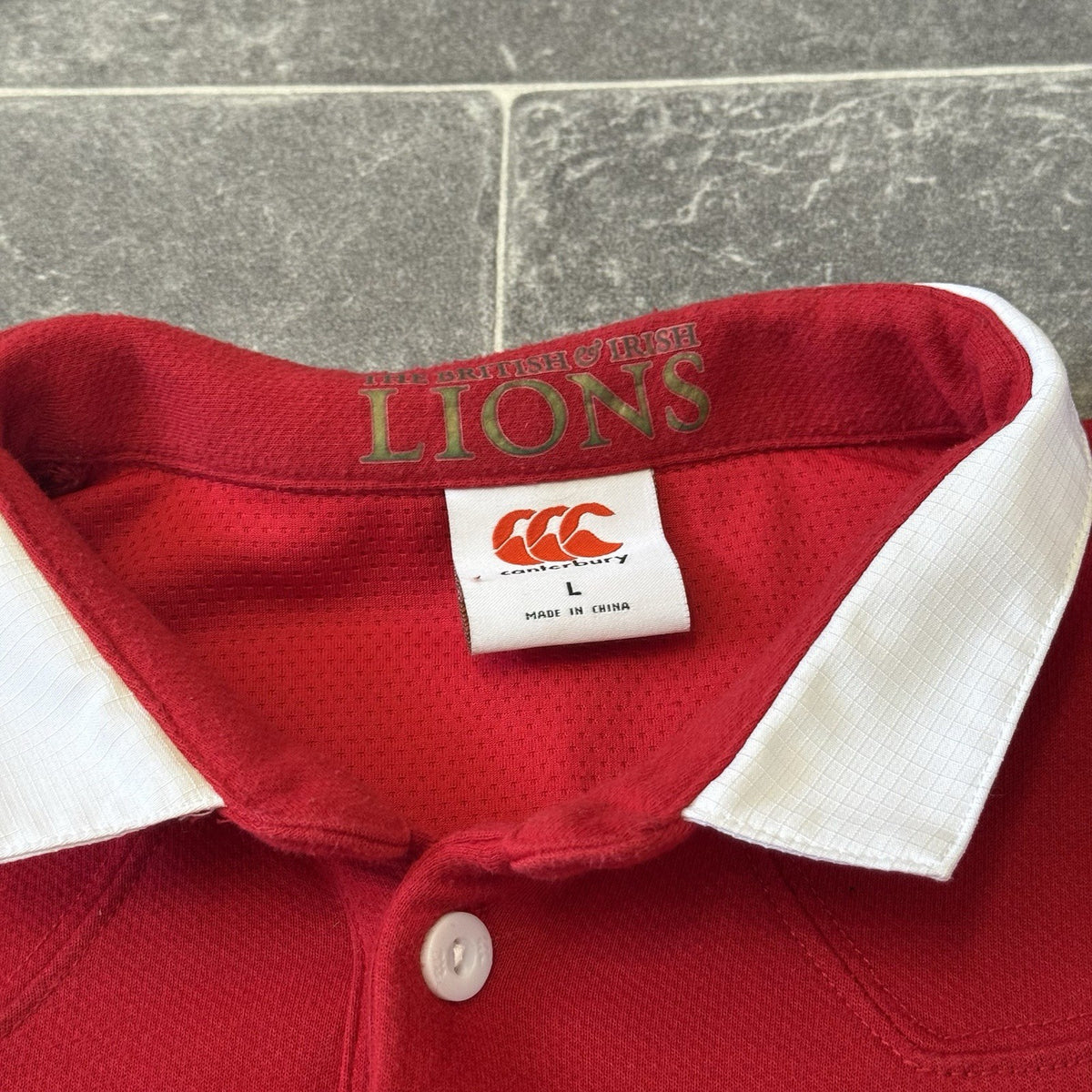 Canterbury British And Irish Lions Rugby Shirt Long Sleeve Large Men’s