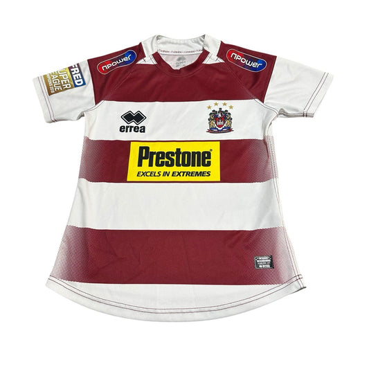 Wigan Warriors 2019 Home Rugby Shirt Small Adults Hummel Jersey