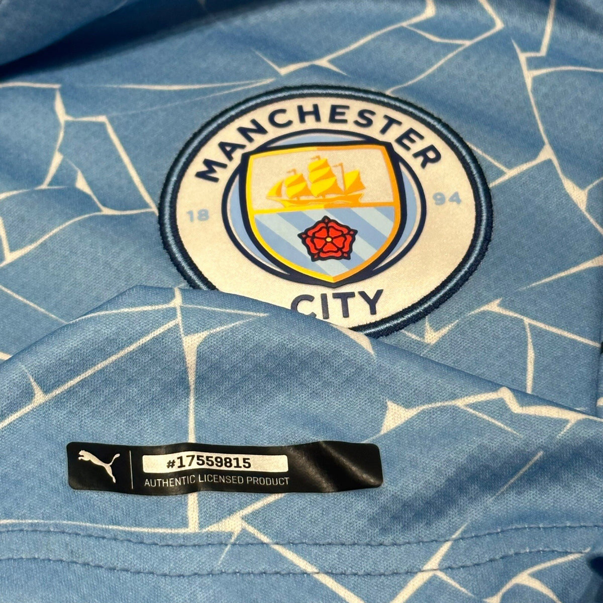 Manchester City Home Shirt 2020 Large Original Puma Adults Football Jersey Top