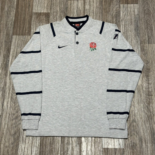 2000-02 Nike Team England Rugby Nike Rugby Polo Large 14-16 Woman’s