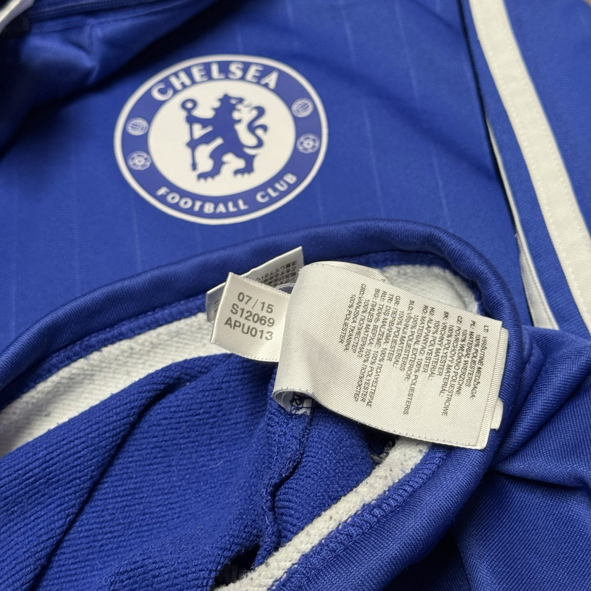 CHELSEA ADIDAS 2015/2016 FOOTBALL TRAINING TRACK TOP JUMPER SIZE Medium