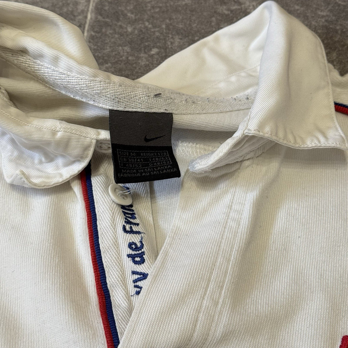 FRANCE NATIONAL RUGBY UNION SHIRT 2003 AWAY SHIRT NIKE MEDIUM