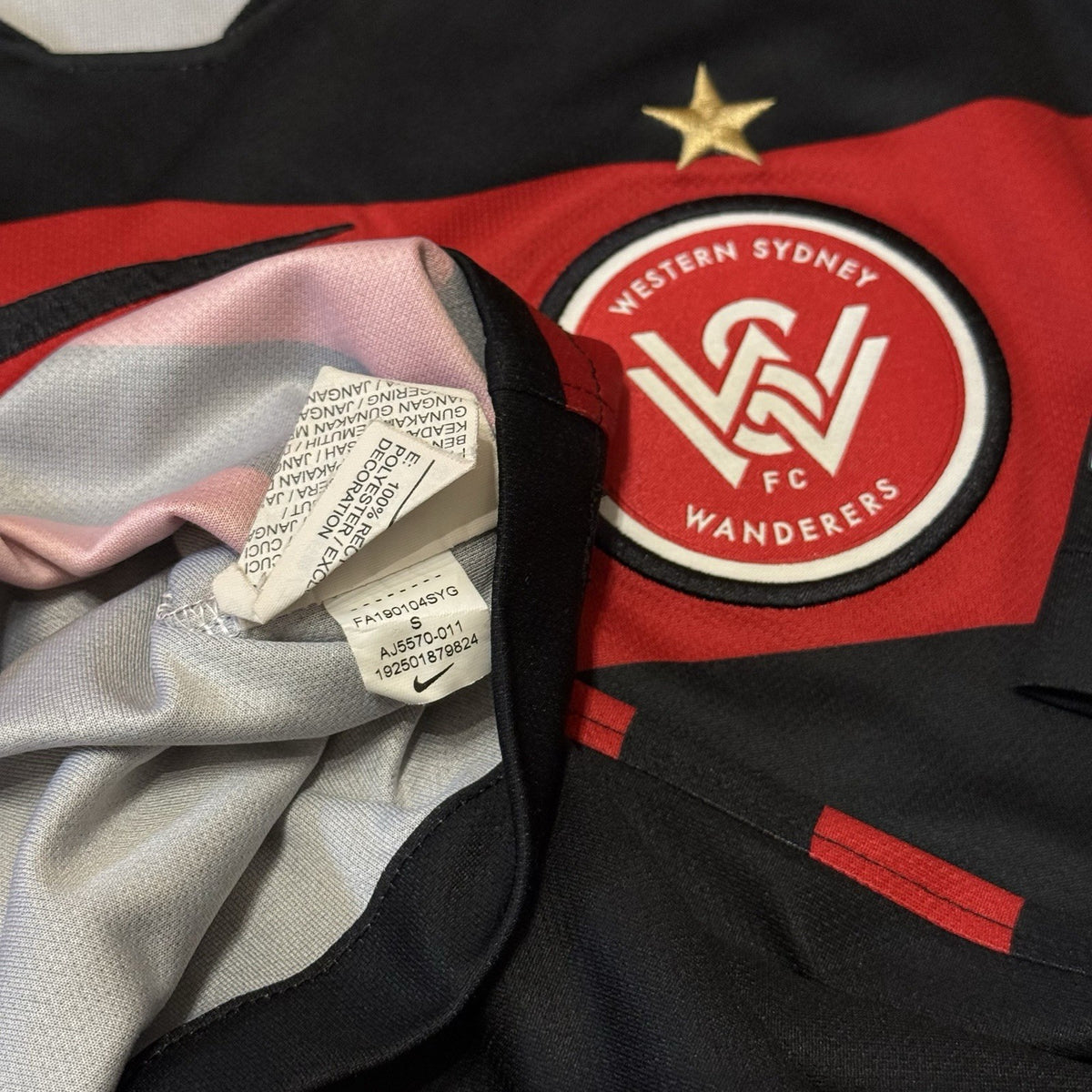 Western Sydney Wanderers 2019/20 Home Jersey Nike Mens Small