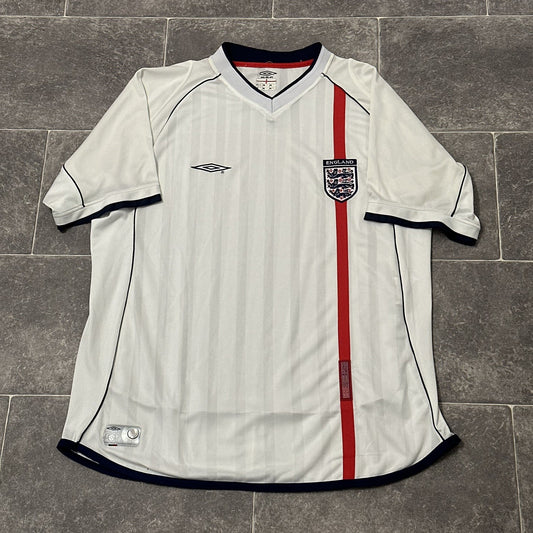England Home Football Shirt 2001/03 Adults XL Umbro Extra Large