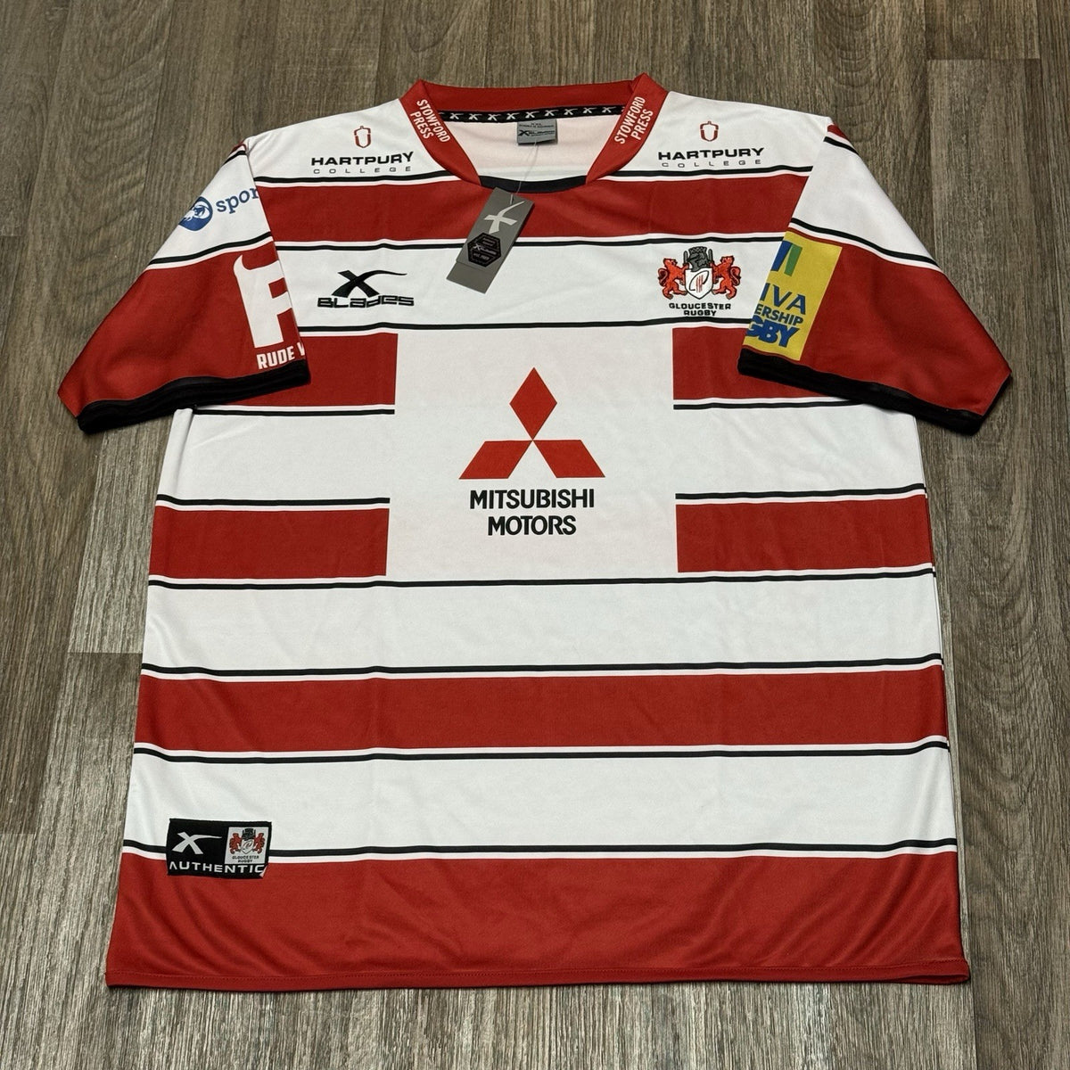 Gloucester Rugby Home Shirt 2015/2016 - XBlades XXL 2XL Jersey Top New with Tags