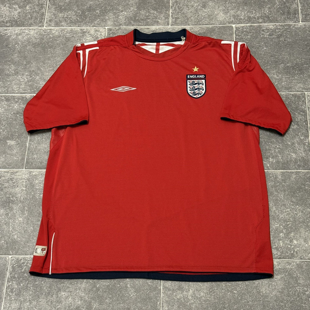 England Away Football Shirt 2004 Men’s XXL 2XL Umbro