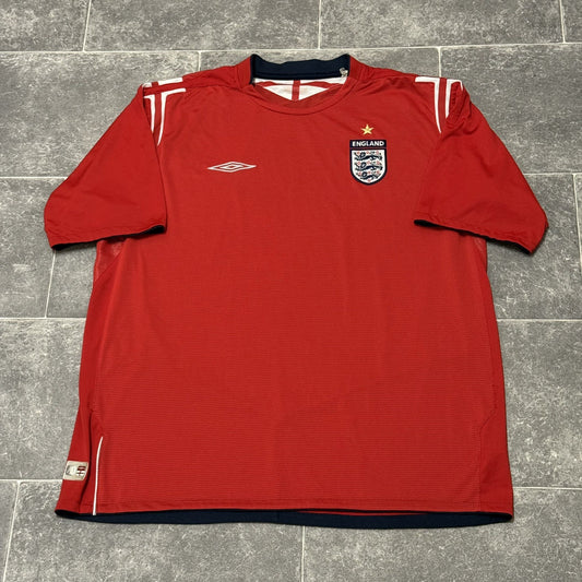 England Away Football Shirt 2004 Men’s XXL 2XL Umbro